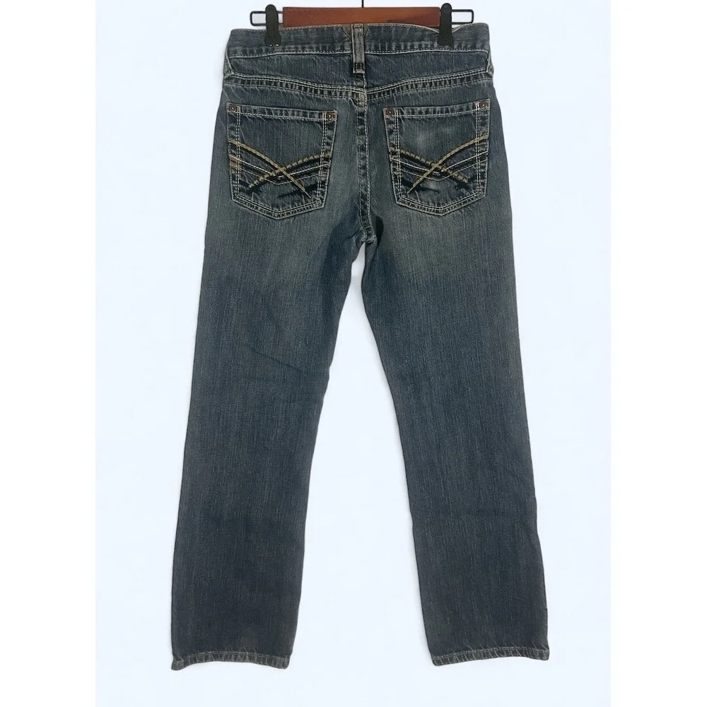 Ariat M5 Jeans Men's 31x32 Slim Fit Straight Denim Cowboy Western Thick Stitch